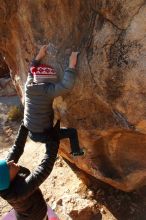 Bouldering in Hueco Tanks on 12/31/2019 with Blue Lizard Climbing and Yoga

Filename: SRM_20191231_1044430.jpg
Aperture: f/10.0
Shutter Speed: 1/320
Body: Canon EOS-1D Mark II
Lens: Canon EF 16-35mm f/2.8 L
