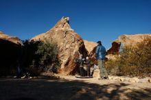 Bouldering in Hueco Tanks on 12/31/2019 with Blue Lizard Climbing and Yoga

Filename: SRM_20191231_1048021.jpg
Aperture: f/11.0
Shutter Speed: 1/320
Body: Canon EOS-1D Mark II
Lens: Canon EF 16-35mm f/2.8 L