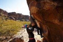 Bouldering in Hueco Tanks on 12/31/2019 with Blue Lizard Climbing and Yoga

Filename: SRM_20191231_1058520.jpg
Aperture: f/5.6
Shutter Speed: 1/320
Body: Canon EOS-1D Mark II
Lens: Canon EF 16-35mm f/2.8 L