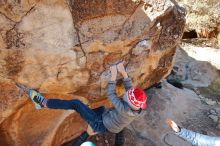 Bouldering in Hueco Tanks on 12/31/2019 with Blue Lizard Climbing and Yoga

Filename: SRM_20191231_1108130.jpg
Aperture: f/4.5
Shutter Speed: 1/320
Body: Canon EOS-1D Mark II
Lens: Canon EF 16-35mm f/2.8 L