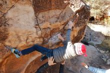 Bouldering in Hueco Tanks on 12/31/2019 with Blue Lizard Climbing and Yoga

Filename: SRM_20191231_1108160.jpg
Aperture: f/5.0
Shutter Speed: 1/320
Body: Canon EOS-1D Mark II
Lens: Canon EF 16-35mm f/2.8 L