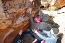 Bouldering in Hueco Tanks on 12/31/2019 with Blue Lizard Climbing and Yoga

Filename: SRM_20191231_1108190.jpg
Aperture: f/5.6
Shutter Speed: 1/320
Body: Canon EOS-1D Mark II
Lens: Canon EF 16-35mm f/2.8 L