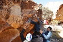 Bouldering in Hueco Tanks on 12/31/2019 with Blue Lizard Climbing and Yoga

Filename: SRM_20191231_1110340.jpg
Aperture: f/5.6
Shutter Speed: 1/320
Body: Canon EOS-1D Mark II
Lens: Canon EF 16-35mm f/2.8 L