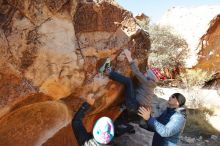 Bouldering in Hueco Tanks on 12/31/2019 with Blue Lizard Climbing and Yoga

Filename: SRM_20191231_1110350.jpg
Aperture: f/5.6
Shutter Speed: 1/320
Body: Canon EOS-1D Mark II
Lens: Canon EF 16-35mm f/2.8 L