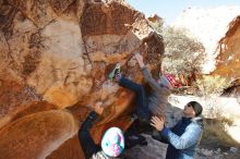 Bouldering in Hueco Tanks on 12/31/2019 with Blue Lizard Climbing and Yoga

Filename: SRM_20191231_1110350.jpg
Aperture: f/5.6
Shutter Speed: 1/320
Body: Canon EOS-1D Mark II
Lens: Canon EF 16-35mm f/2.8 L