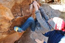 Bouldering in Hueco Tanks on 12/31/2019 with Blue Lizard Climbing and Yoga

Filename: SRM_20191231_1111160.jpg
Aperture: f/3.5
Shutter Speed: 1/320
Body: Canon EOS-1D Mark II
Lens: Canon EF 16-35mm f/2.8 L