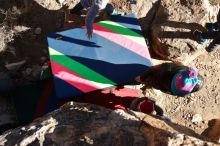 Bouldering in Hueco Tanks on 12/31/2019 with Blue Lizard Climbing and Yoga

Filename: SRM_20191231_1114220.jpg
Aperture: f/8.0
Shutter Speed: 1/320
Body: Canon EOS-1D Mark II
Lens: Canon EF 16-35mm f/2.8 L