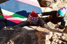 Bouldering in Hueco Tanks on 12/31/2019 with Blue Lizard Climbing and Yoga

Filename: SRM_20191231_1114480.jpg
Aperture: f/8.0
Shutter Speed: 1/320
Body: Canon EOS-1D Mark II
Lens: Canon EF 16-35mm f/2.8 L