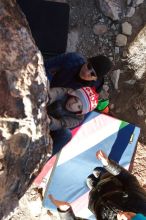 Bouldering in Hueco Tanks on 12/31/2019 with Blue Lizard Climbing and Yoga

Filename: SRM_20191231_1115030.jpg
Aperture: f/6.3
Shutter Speed: 1/320
Body: Canon EOS-1D Mark II
Lens: Canon EF 16-35mm f/2.8 L