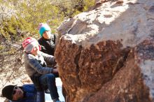 Bouldering in Hueco Tanks on 12/31/2019 with Blue Lizard Climbing and Yoga

Filename: SRM_20191231_1115261.jpg
Aperture: f/5.0
Shutter Speed: 1/320
Body: Canon EOS-1D Mark II
Lens: Canon EF 16-35mm f/2.8 L