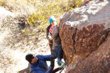 Bouldering in Hueco Tanks on 12/31/2019 with Blue Lizard Climbing and Yoga

Filename: SRM_20191231_1115490.jpg
Aperture: f/4.5
Shutter Speed: 1/320
Body: Canon EOS-1D Mark II
Lens: Canon EF 16-35mm f/2.8 L