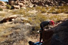 Bouldering in Hueco Tanks on 12/31/2019 with Blue Lizard Climbing and Yoga

Filename: SRM_20191231_1116100.jpg
Aperture: f/10.0
Shutter Speed: 1/320
Body: Canon EOS-1D Mark II
Lens: Canon EF 16-35mm f/2.8 L