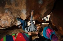 Bouldering in Hueco Tanks on 12/31/2019 with Blue Lizard Climbing and Yoga

Filename: SRM_20191231_1155070.jpg
Aperture: f/8.0
Shutter Speed: 1/250
Body: Canon EOS-1D Mark II
Lens: Canon EF 16-35mm f/2.8 L