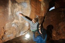 Bouldering in Hueco Tanks on 12/31/2019 with Blue Lizard Climbing and Yoga

Filename: SRM_20191231_1159210.jpg
Aperture: f/8.0
Shutter Speed: 1/250
Body: Canon EOS-1D Mark II
Lens: Canon EF 16-35mm f/2.8 L