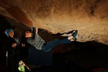Bouldering in Hueco Tanks on 12/31/2019 with Blue Lizard Climbing and Yoga

Filename: SRM_20191231_1209070.jpg
Aperture: f/8.0
Shutter Speed: 1/250
Body: Canon EOS-1D Mark II
Lens: Canon EF 16-35mm f/2.8 L