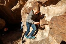Bouldering in Hueco Tanks on 12/31/2019 with Blue Lizard Climbing and Yoga

Filename: SRM_20191231_1217070.jpg
Aperture: f/8.0
Shutter Speed: 1/500
Body: Canon EOS-1D Mark II
Lens: Canon EF 16-35mm f/2.8 L