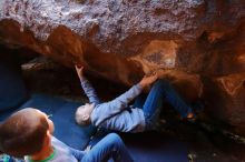 Bouldering in Hueco Tanks on 12/31/2019 with Blue Lizard Climbing and Yoga

Filename: SRM_20191231_1223240.jpg
Aperture: f/4.0
Shutter Speed: 1/200
Body: Canon EOS-1D Mark II
Lens: Canon EF 16-35mm f/2.8 L