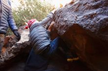 Bouldering in Hueco Tanks on 12/31/2019 with Blue Lizard Climbing and Yoga

Filename: SRM_20191231_1226140.jpg
Aperture: f/4.0
Shutter Speed: 1/200
Body: Canon EOS-1D Mark II
Lens: Canon EF 16-35mm f/2.8 L