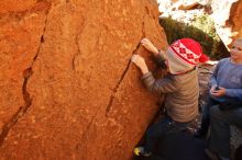 Bouldering in Hueco Tanks on 12/31/2019 with Blue Lizard Climbing and Yoga

Filename: SRM_20191231_1237060.jpg
Aperture: f/7.1
Shutter Speed: 1/200
Body: Canon EOS-1D Mark II
Lens: Canon EF 16-35mm f/2.8 L