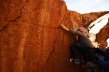 Bouldering in Hueco Tanks on 12/31/2019 with Blue Lizard Climbing and Yoga

Filename: SRM_20191231_1237240.jpg
Aperture: f/7.1
Shutter Speed: 1/250
Body: Canon EOS-1D Mark II
Lens: Canon EF 16-35mm f/2.8 L