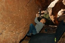 Bouldering in Hueco Tanks on 12/31/2019 with Blue Lizard Climbing and Yoga

Filename: SRM_20191231_1240030.jpg
Aperture: f/8.0
Shutter Speed: 1/250
Body: Canon EOS-1D Mark II
Lens: Canon EF 16-35mm f/2.8 L