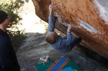 Bouldering in Hueco Tanks on 12/31/2019 with Blue Lizard Climbing and Yoga

Filename: SRM_20191231_1418030.jpg
Aperture: f/2.8
Shutter Speed: 1/400
Body: Canon EOS-1D Mark II
Lens: Canon EF 50mm f/1.8 II