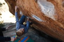 Bouldering in Hueco Tanks on 12/31/2019 with Blue Lizard Climbing and Yoga

Filename: SRM_20191231_1418080.jpg
Aperture: f/2.8
Shutter Speed: 1/400
Body: Canon EOS-1D Mark II
Lens: Canon EF 50mm f/1.8 II