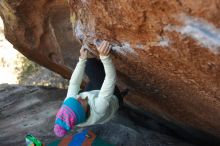 Bouldering in Hueco Tanks on 12/31/2019 with Blue Lizard Climbing and Yoga

Filename: SRM_20191231_1428560.jpg
Aperture: f/2.8
Shutter Speed: 1/500
Body: Canon EOS-1D Mark II
Lens: Canon EF 50mm f/1.8 II