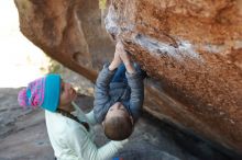 Bouldering in Hueco Tanks on 12/31/2019 with Blue Lizard Climbing and Yoga

Filename: SRM_20191231_1432480.jpg
Aperture: f/3.2
Shutter Speed: 1/250
Body: Canon EOS-1D Mark II
Lens: Canon EF 50mm f/1.8 II