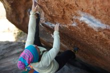 Bouldering in Hueco Tanks on 12/31/2019 with Blue Lizard Climbing and Yoga

Filename: SRM_20191231_1433300.jpg
Aperture: f/2.8
Shutter Speed: 1/500
Body: Canon EOS-1D Mark II
Lens: Canon EF 50mm f/1.8 II