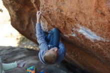 Bouldering in Hueco Tanks on 12/31/2019 with Blue Lizard Climbing and Yoga

Filename: SRM_20191231_1435100.jpg
Aperture: f/2.8
Shutter Speed: 1/500
Body: Canon EOS-1D Mark II
Lens: Canon EF 50mm f/1.8 II