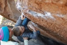 Bouldering in Hueco Tanks on 12/31/2019 with Blue Lizard Climbing and Yoga

Filename: SRM_20191231_1435500.jpg
Aperture: f/2.8
Shutter Speed: 1/250
Body: Canon EOS-1D Mark II
Lens: Canon EF 50mm f/1.8 II