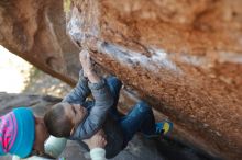 Bouldering in Hueco Tanks on 12/31/2019 with Blue Lizard Climbing and Yoga

Filename: SRM_20191231_1435510.jpg
Aperture: f/2.8
Shutter Speed: 1/320
Body: Canon EOS-1D Mark II
Lens: Canon EF 50mm f/1.8 II