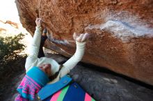 Bouldering in Hueco Tanks on 12/31/2019 with Blue Lizard Climbing and Yoga

Filename: SRM_20191231_1444020.jpg
Aperture: f/4.0
Shutter Speed: 1/320
Body: Canon EOS-1D Mark II
Lens: Canon EF 16-35mm f/2.8 L