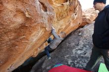 Bouldering in Hueco Tanks on 12/31/2019 with Blue Lizard Climbing and Yoga

Filename: SRM_20191231_1500220.jpg
Aperture: f/4.0
Shutter Speed: 1/400
Body: Canon EOS-1D Mark II
Lens: Canon EF 16-35mm f/2.8 L