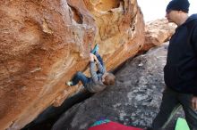 Bouldering in Hueco Tanks on 12/31/2019 with Blue Lizard Climbing and Yoga

Filename: SRM_20191231_1500240.jpg
Aperture: f/5.6
Shutter Speed: 1/200
Body: Canon EOS-1D Mark II
Lens: Canon EF 16-35mm f/2.8 L