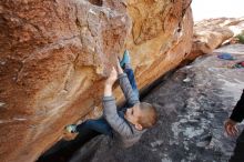 Bouldering in Hueco Tanks on 12/31/2019 with Blue Lizard Climbing and Yoga

Filename: SRM_20191231_1500270.jpg
Aperture: f/5.6
Shutter Speed: 1/200
Body: Canon EOS-1D Mark II
Lens: Canon EF 16-35mm f/2.8 L