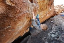 Bouldering in Hueco Tanks on 12/31/2019 with Blue Lizard Climbing and Yoga

Filename: SRM_20191231_1500290.jpg
Aperture: f/5.6
Shutter Speed: 1/200
Body: Canon EOS-1D Mark II
Lens: Canon EF 16-35mm f/2.8 L