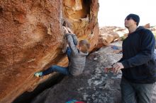 Bouldering in Hueco Tanks on 12/31/2019 with Blue Lizard Climbing and Yoga

Filename: SRM_20191231_1500350.jpg
Aperture: f/5.6
Shutter Speed: 1/250
Body: Canon EOS-1D Mark II
Lens: Canon EF 16-35mm f/2.8 L