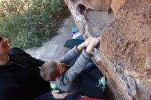 Bouldering in Hueco Tanks on 12/31/2019 with Blue Lizard Climbing and Yoga

Filename: SRM_20191231_1502010.jpg
Aperture: f/5.6
Shutter Speed: 1/160
Body: Canon EOS-1D Mark II
Lens: Canon EF 16-35mm f/2.8 L