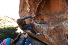 Bouldering in Hueco Tanks on 12/31/2019 with Blue Lizard Climbing and Yoga

Filename: SRM_20191231_1503300.jpg
Aperture: f/6.3
Shutter Speed: 1/250
Body: Canon EOS-1D Mark II
Lens: Canon EF 16-35mm f/2.8 L