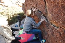 Bouldering in Hueco Tanks on 12/31/2019 with Blue Lizard Climbing and Yoga

Filename: SRM_20191231_1508120.jpg
Aperture: f/6.3
Shutter Speed: 1/250
Body: Canon EOS-1D Mark II
Lens: Canon EF 16-35mm f/2.8 L