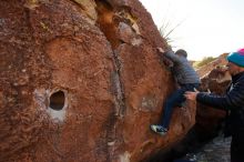 Bouldering in Hueco Tanks on 12/31/2019 with Blue Lizard Climbing and Yoga

Filename: SRM_20191231_1508240.jpg
Aperture: f/9.0
Shutter Speed: 1/250
Body: Canon EOS-1D Mark II
Lens: Canon EF 16-35mm f/2.8 L