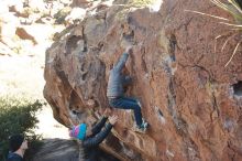 Bouldering in Hueco Tanks on 12/31/2019 with Blue Lizard Climbing and Yoga

Filename: SRM_20191231_1509350.jpg
Aperture: f/5.0
Shutter Speed: 1/250
Body: Canon EOS-1D Mark II
Lens: Canon EF 50mm f/1.8 II