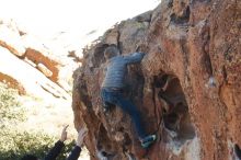 Bouldering in Hueco Tanks on 12/31/2019 with Blue Lizard Climbing and Yoga

Filename: SRM_20191231_1510150.jpg
Aperture: f/5.6
Shutter Speed: 1/250
Body: Canon EOS-1D Mark II
Lens: Canon EF 50mm f/1.8 II