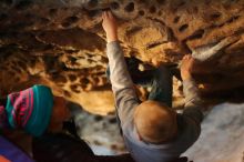 Bouldering in Hueco Tanks on 12/31/2019 with Blue Lizard Climbing and Yoga

Filename: SRM_20191231_1600290.jpg
Aperture: f/1.8
Shutter Speed: 1/125
Body: Canon EOS-1D Mark II
Lens: Canon EF 50mm f/1.8 II