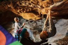 Bouldering in Hueco Tanks on 12/31/2019 with Blue Lizard Climbing and Yoga

Filename: SRM_20191231_1601290.jpg
Aperture: f/2.0
Shutter Speed: 1/125
Body: Canon EOS-1D Mark II
Lens: Canon EF 50mm f/1.8 II