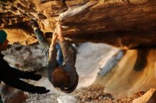 Bouldering in Hueco Tanks on 12/31/2019 with Blue Lizard Climbing and Yoga

Filename: SRM_20191231_1601330.jpg
Aperture: f/1.8
Shutter Speed: 1/125
Body: Canon EOS-1D Mark II
Lens: Canon EF 50mm f/1.8 II