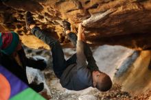 Bouldering in Hueco Tanks on 12/31/2019 with Blue Lizard Climbing and Yoga

Filename: SRM_20191231_1601410.jpg
Aperture: f/2.0
Shutter Speed: 1/125
Body: Canon EOS-1D Mark II
Lens: Canon EF 50mm f/1.8 II