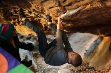 Bouldering in Hueco Tanks on 12/31/2019 with Blue Lizard Climbing and Yoga

Filename: SRM_20191231_1601410.jpg
Aperture: f/2.0
Shutter Speed: 1/125
Body: Canon EOS-1D Mark II
Lens: Canon EF 50mm f/1.8 II